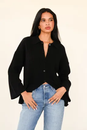 CLIO CARDIGAN - NOIR