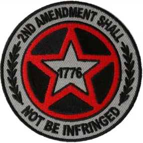 Daniel Smart 2nd Amendment Shall Not be Infringed Star Patch, 3 x 3 inches