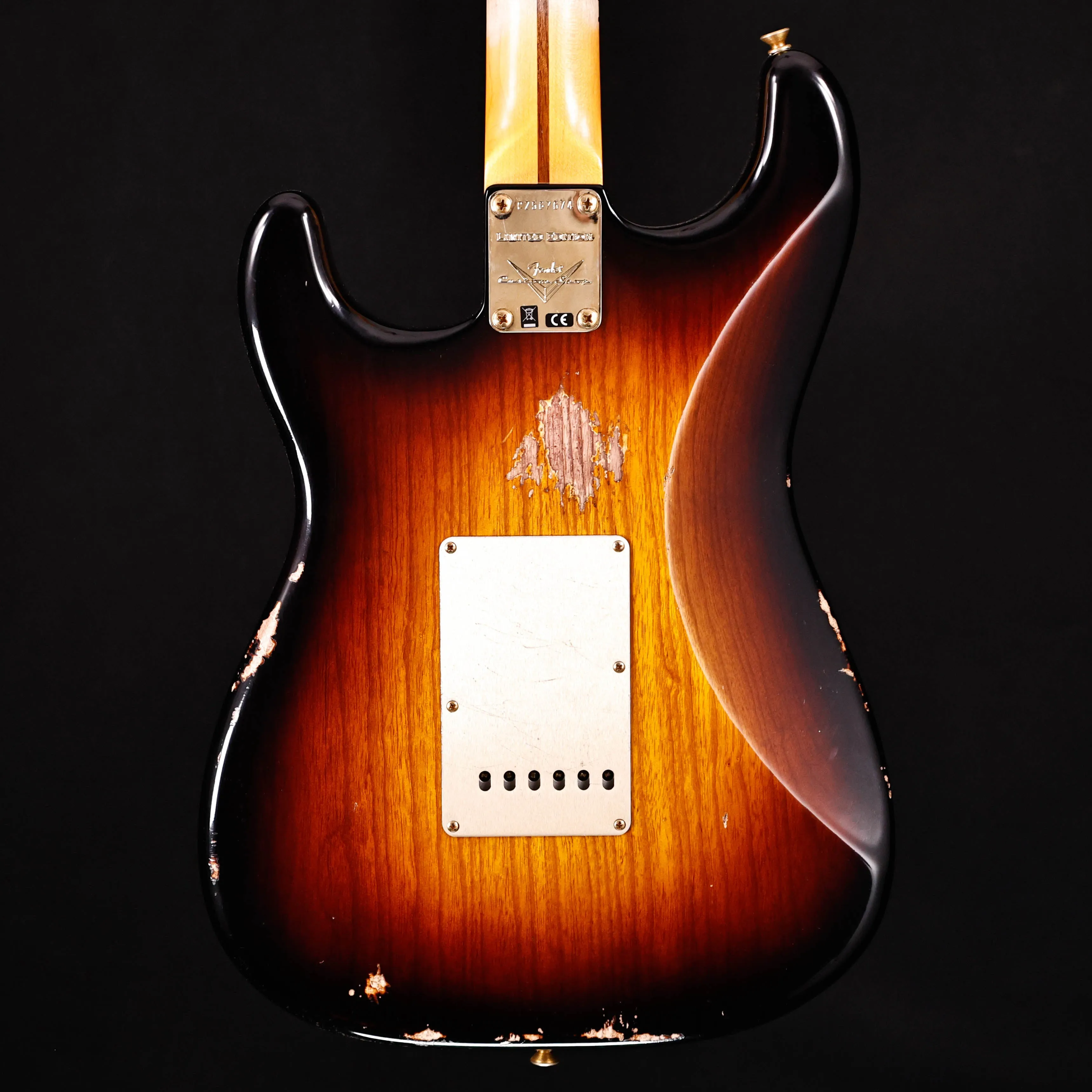 Fender Custom Shop LTD '55 Stratocaster Relic, Wide-fade 2-Color SB 7lbs 8.3oz