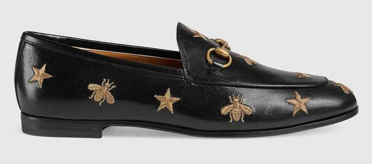 'Jordaan' Embroidered Leather Loafers