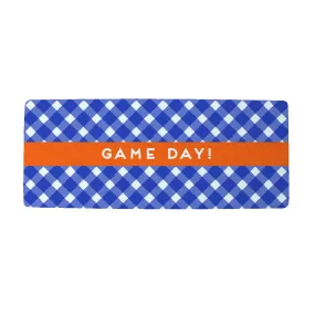 Long Serving Board - Game Day! Royal/Orange